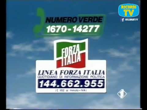 Spot Pubblicita Forza Italia   Linea Forza Italia   Italia1 1994