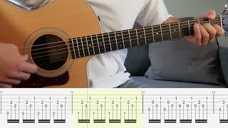 Monochrome - Mumford & Sons - Guitar Tutorial + TABS on screen