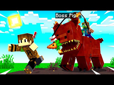 BeckBroPlays - RESCUING my BROTHER from a KILLER PIG in Minecraft!