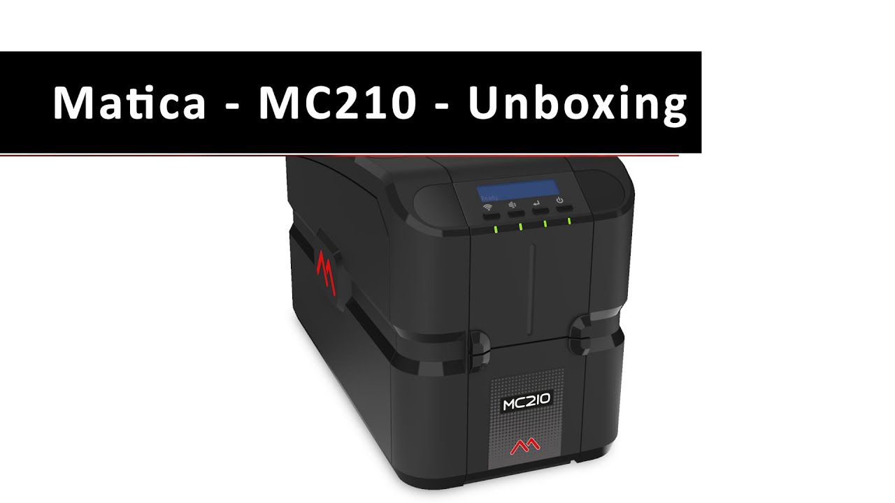 Unboxing a Matica MC210 card printer