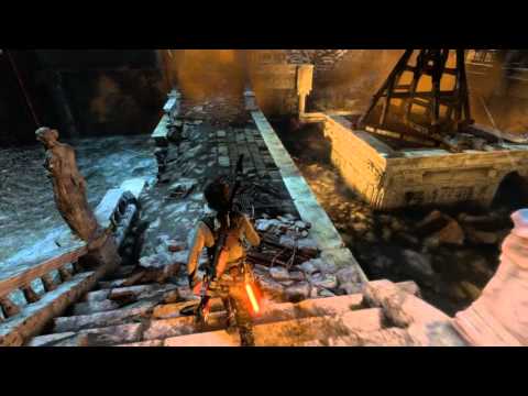 Rise of The Tomb Raider - Rising Tides: Crane (Swing Fire Vessel) Puzzle, 2nd Support Destroyed XBO