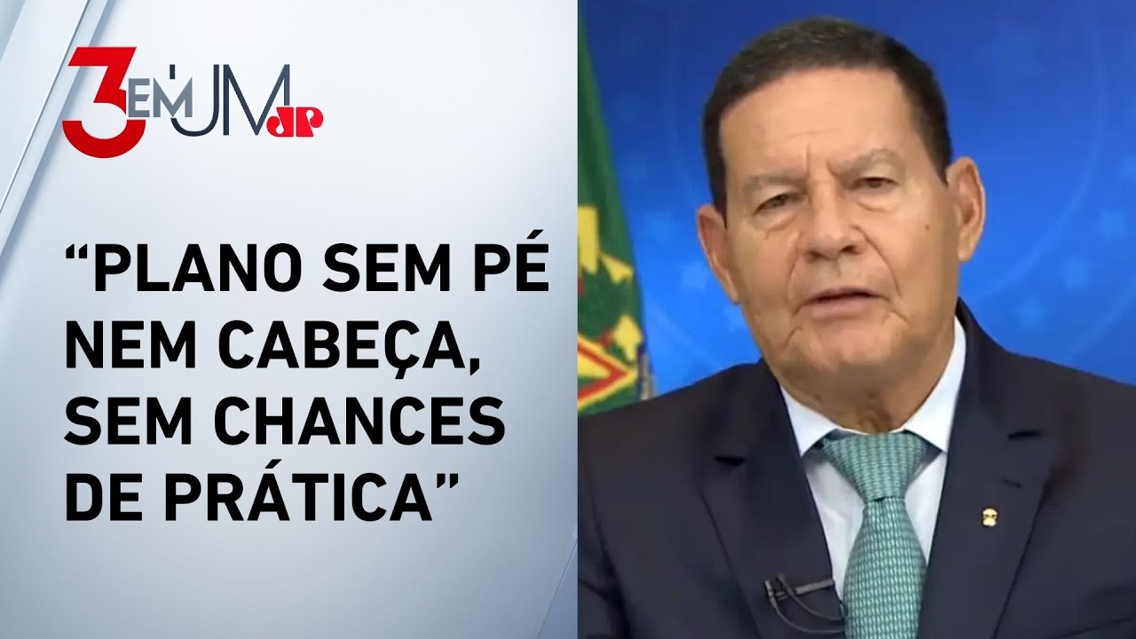 Mourão reconhece plano golpista, mas minimiza: “Conspiração tabajara”
