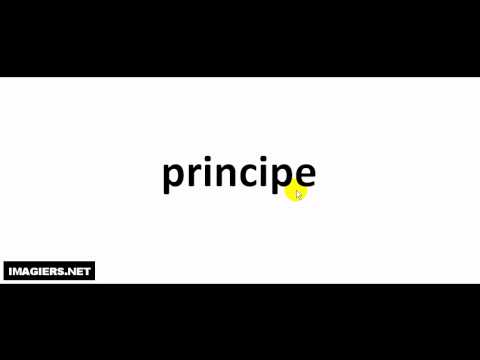 How to pronounce principe