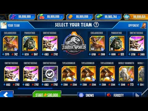 Unlock Megistotherium, Smithetoceras, Panochthus, Eucladoceros - Jurassic World The Game