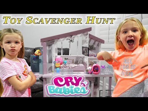 Cry Babies Toy Scavenger Hunt! New Cry Baby Pets!!