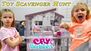 Cry Babies Toy Scavenger Hunt! New Cry Baby Pets!!