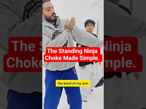 Standing Ninja Choke for Dummys #bjj #jiujitsu #wrestling #martialarts #fighting #mma #clips #shorts