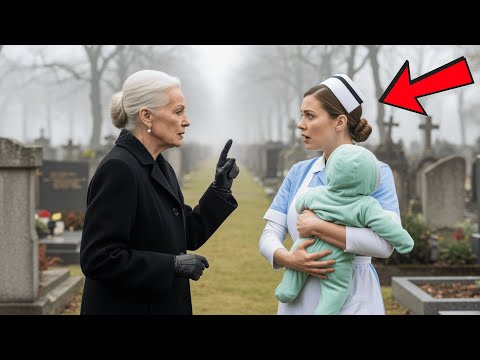 Die Milliardärin besucht das Grab ihres Sohnes… und findet die Nanny weinend mit einem fremden Kind