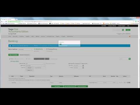 Sage One Accounting Banking Release
