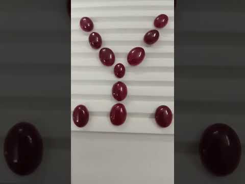 Natural Ruby Indian Dyed Cabochon