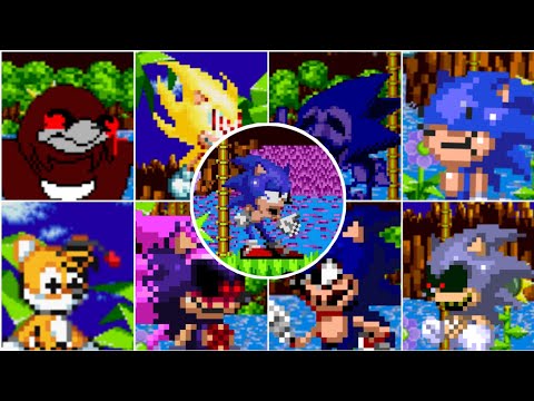 FNF - FOR HIRE BUT EVERY TURN A DIFFERENT SONIC CHARACTER SING IT 🐍