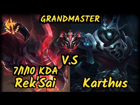 OPT Meteos (REK'SAI) vs KARTHUS - 7/1/10 KDA JUNGLE GAMEPLAY - NA Ranked GRANDMASTER