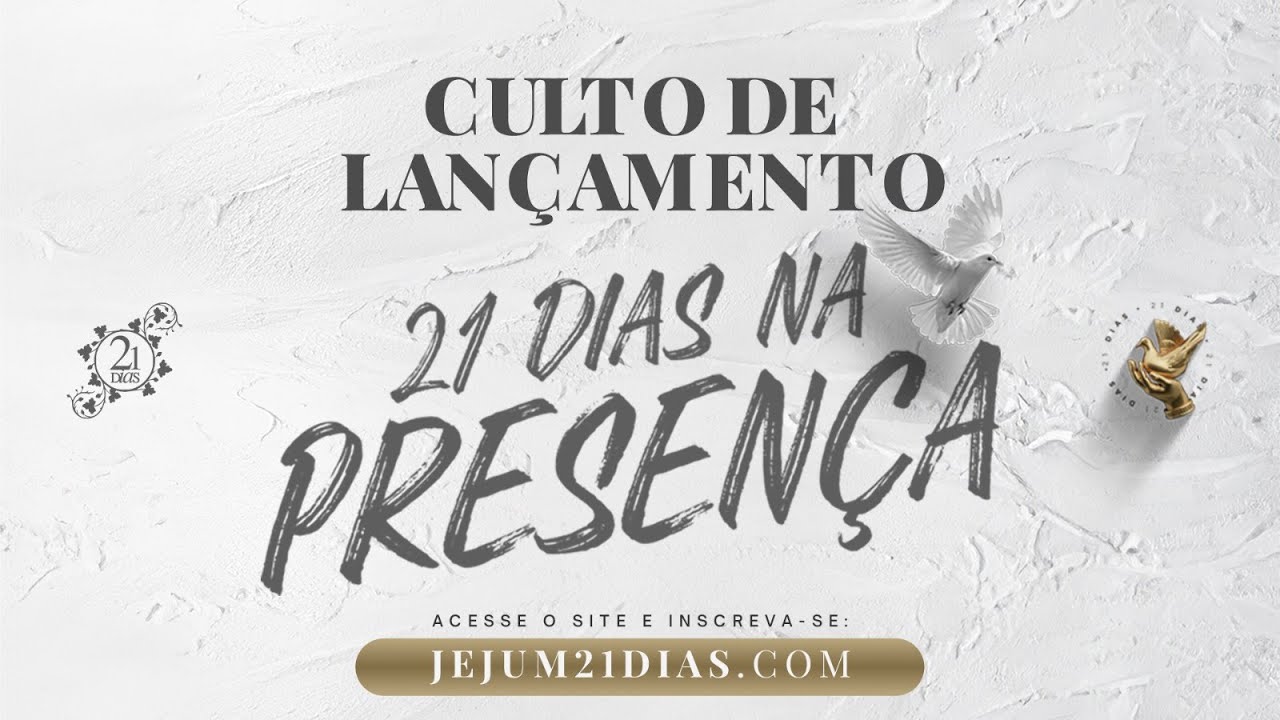 Lançamento Jejum 21 dias na Presença | Título da pregação: Foi-se a Glória | PR ALUÍZIO | 29.09.24