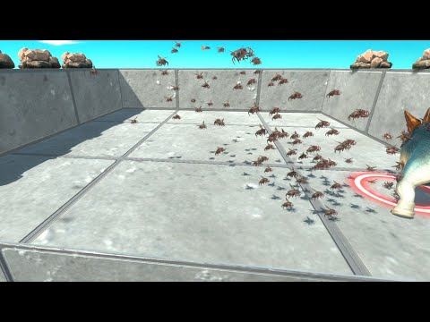 100 SMALL SWARM BUG vs EVERY UNIT   Animal Revolt Battle Simulator