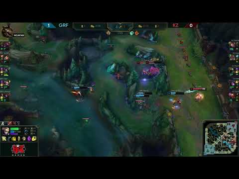 GRiffin vs. Kingzone 1 minute long teamfight, who's winner? : KZ vs GRF [2019 LCK Highlight]