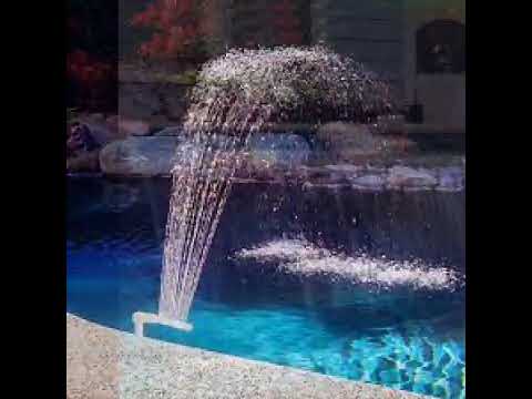 Frp black fiberglass water fountain