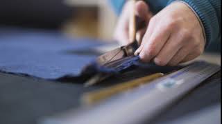 Tailor Cutting Fabric Made to Measure Custom Suit HD Video Loop Background