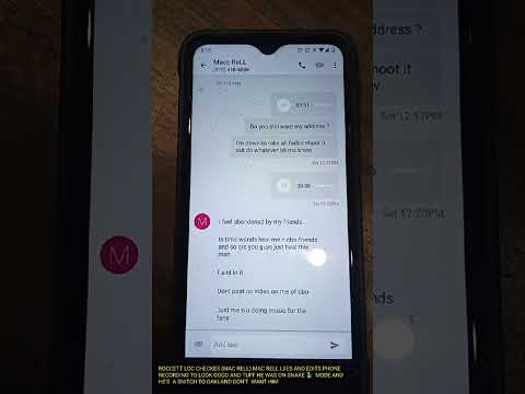 HUSTLEMAN BENJAMIN (  MAC RELL) Gets chat BY ROCCETT LOC And add it's phone call to look tough