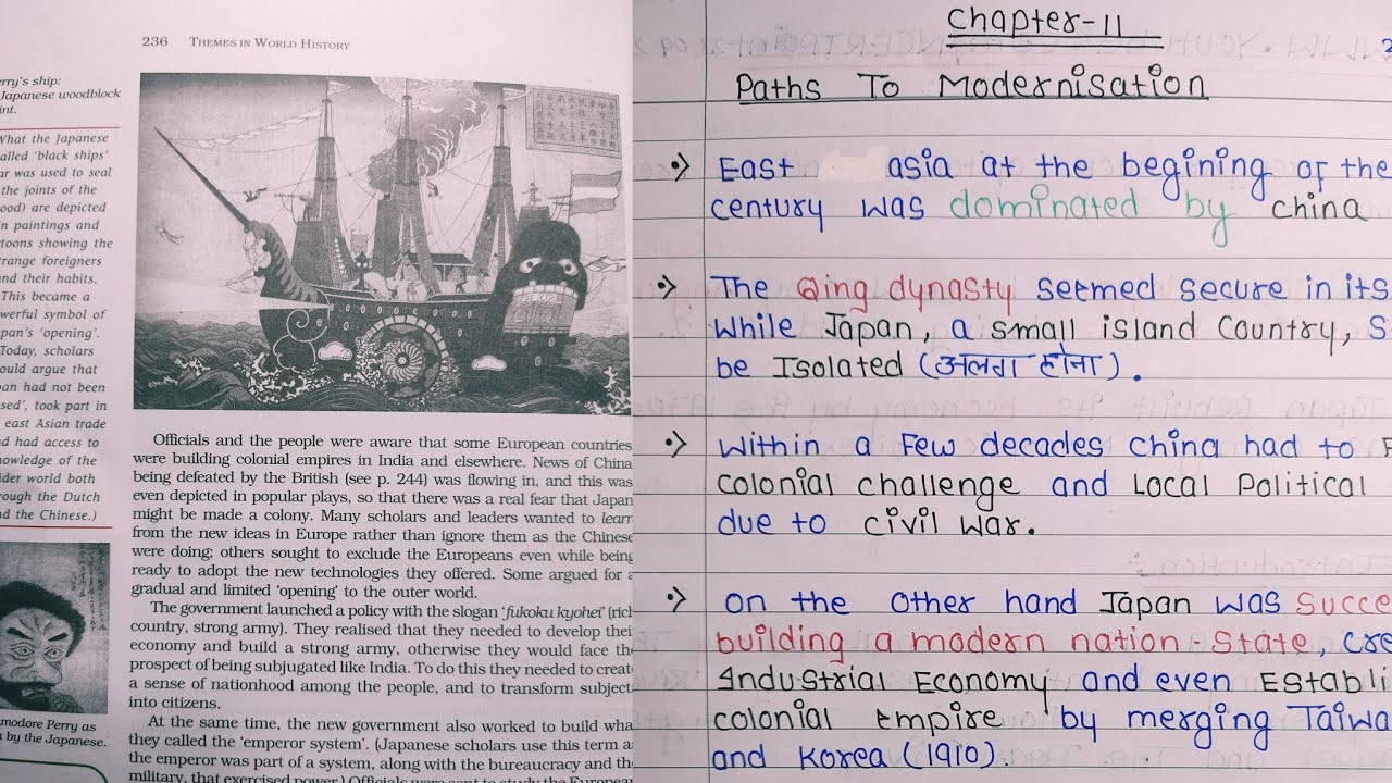 CBSE Notes | Class 11 | Social Science | History | Chapter 11 - Paths To Modernisation (Part-1)