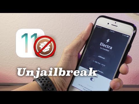 How to Unjailbreak Electra iOS 11.1.2-11.3.1 & Remove Cydia!