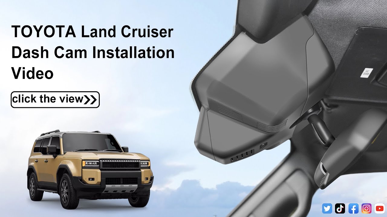 Fit for Toyota Land Cruiser 2024-2026(J250/Gen15) Dash Camera Installation 033K