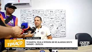 Coletiva com o técnico Dico Woolley do ASA após derrora para o CRB: 3x0