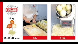 Dice 27 kg onion in 5 minutes!