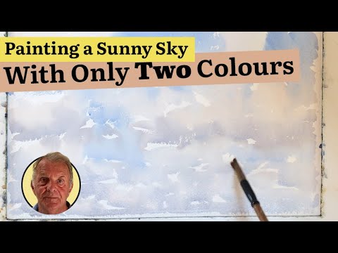 How to Paint a Sunny Sky - With Only Two Colours