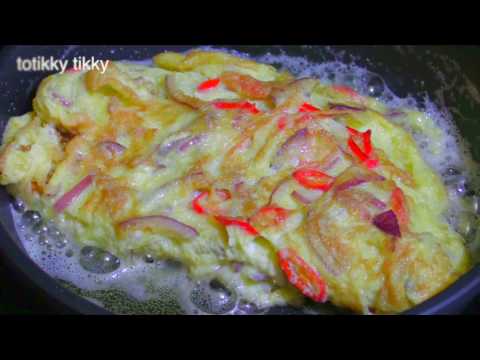 Thai Spicy Omelette on Rice Recipe - Breakfast Recipes