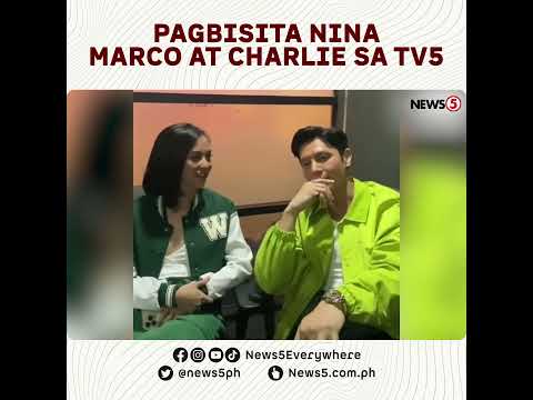 ‘Pira-pirasong Paraiso’ stars Marco at Charlie, masayang bumisita sa TV5
