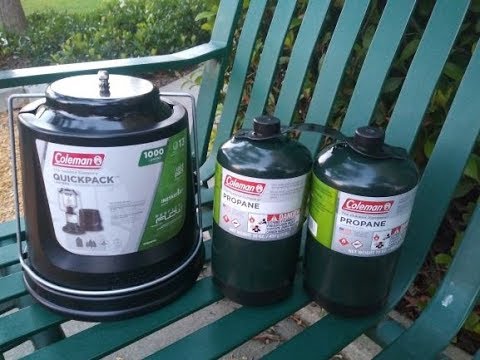 How to light a new Coleman Quickpack Instastart lantern