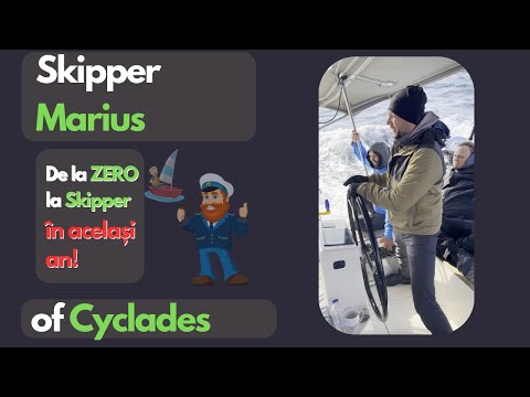 Marius, de la zero la skipper în același an