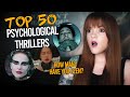 TOP 50 GREATEST PSYCHOLOGICAL THRILLERS OF ALL TIME | Spookyastronauts
