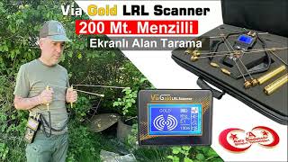 Alan tarama cihazı Via Gold LRL Scanner. Ekranlı altın define arama çubukları, f