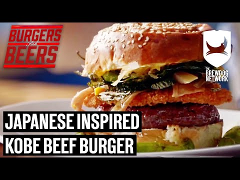STUNNING Japanese Inspired Burger with Kobe Beef,...