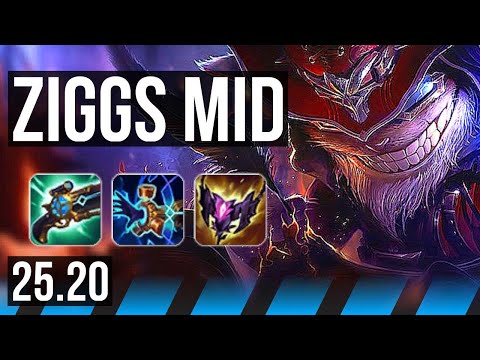 ZIGGS vs ORIANNA (MID) | 2100+ games, 11/3/11 | EUW Master | 25.20