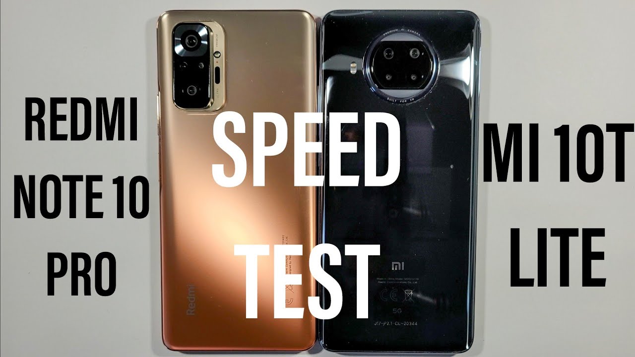 Xiaomi Redmi Note 10 Pro vs Xiaomi Mi 10T Lite Speed Test