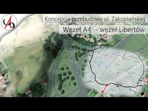 Koncepcja przebudowy Zakopianki Wizualizacja