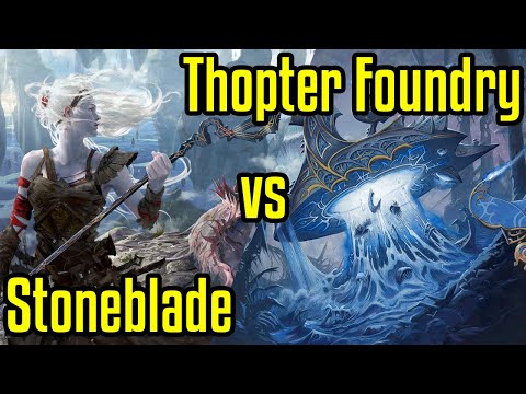 Stoneblade vs Thopter Foundry | Legacy Magic: the Gathering w/Commentary | Fast Effect | ELD's MTG