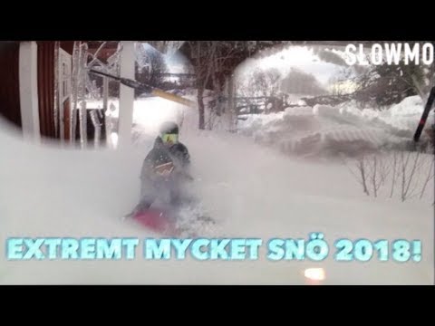 extremt mycket snö 2018