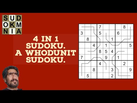 How to solve a 4 in 1 Sudoku.