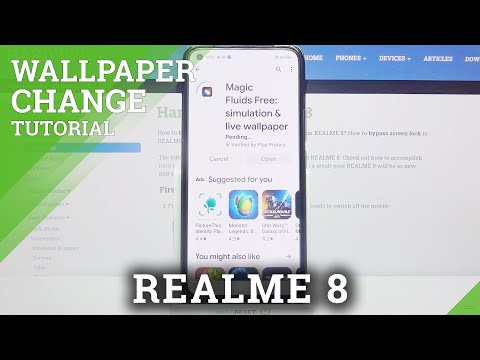 How to Download Apply Live Wallpaper on REALME 8 – Magic Fluids Simulation