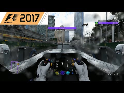 F1 2017 - 25% Heavy Rain Race ! | Grand Prix Azerbaijan - Baku | Mercedes AMG F1 W08 EQ Power+