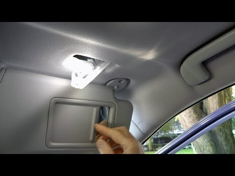 Toyota RAV4 (2019-2021): Vanity Mirror / Sun Visor Lights LED Installation.