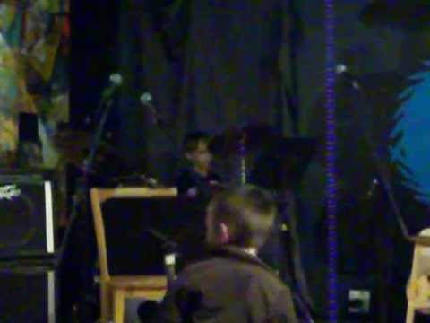 lil man's spring show at Loplops playing drums Sault Ste Marie, Ontario