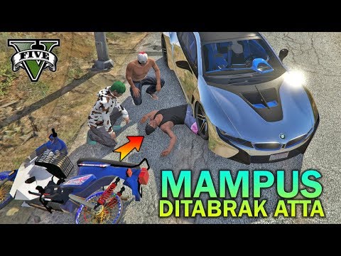 PREMAN TERKUAT DITABRAK MOBIL ATTA - GTA 5 YOUTUBER KOCAK PARODY