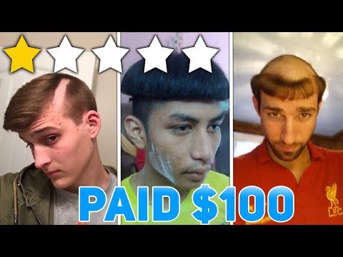 TOP 5 Most Embarrassing Hair Cuts!  Worst Review Barber in The City - ONE STAR BARBER HAIRCUT FAIL! Video