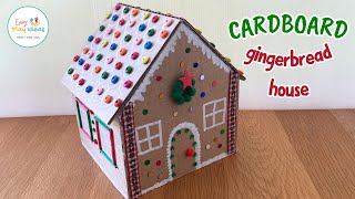 How to make a non-edible gingerbread house | DIY Christmas Gingerbread House Decoration