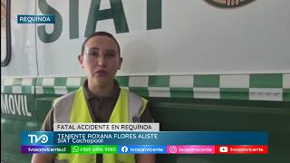 En Requínoa, accidente de tránsito deja a dos personas fallecidas y otras dos lesionadas