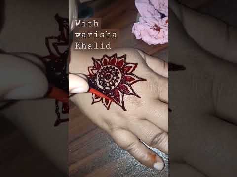 Easy simple mehndi design for beginners pt:4 #withwarishakhalid
